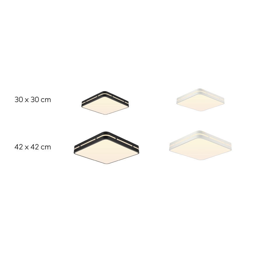 Immax NEO 07154-B42 - LED Dimbar taklampa NEO LITE PERFECTO LED/48W/230V Wi-Fi Tuya svart+ fjärrkontroll
