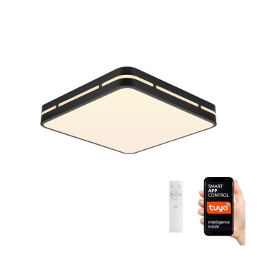 Immax NEO 07154-B42 - LED Dimbar taklampa NEO LITE PERFECTO LED/48W/230V Wi-Fi Tuya svart+ fjärrkontroll