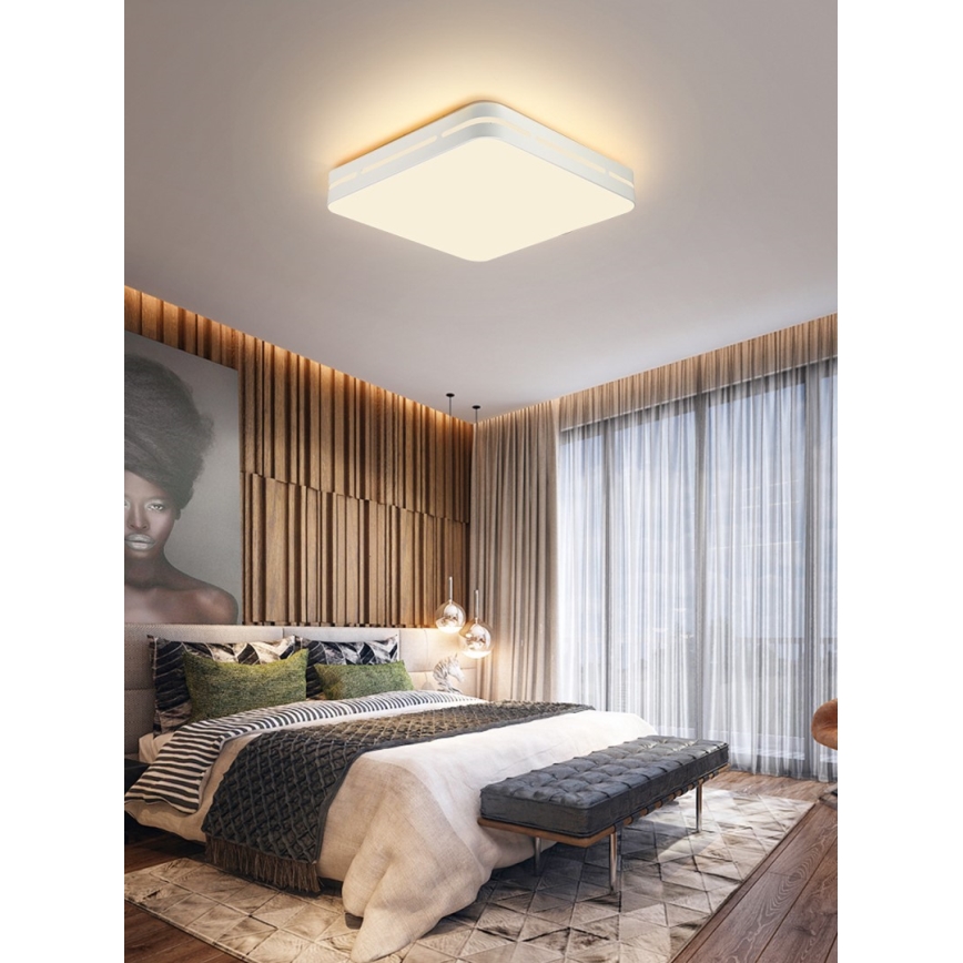 Immax NEO 07155-W30 - LED Dimbar lampa NEO LITE PERFECTO LED/24W/230V Wi-Fi Tuya vit+ fjärrkontroll