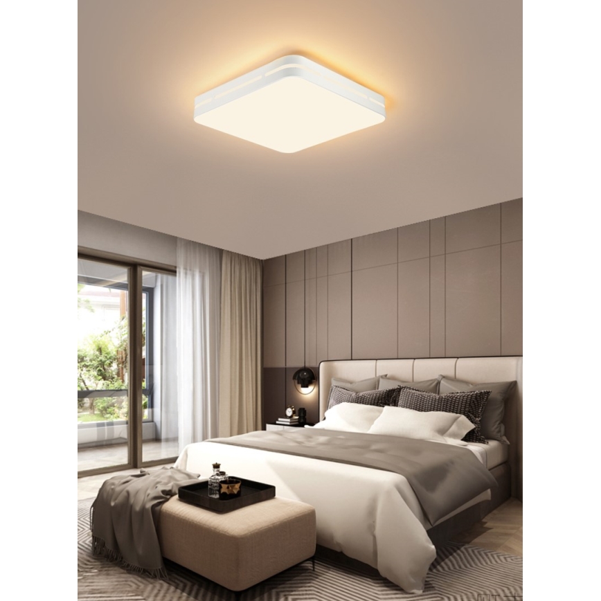 Immax NEO 07155-W42 - LED Dimbar taklampa NEO LITE PERFECTO LED/48W/230V Wi-Fi Tuya vit+ fjärrkontroll