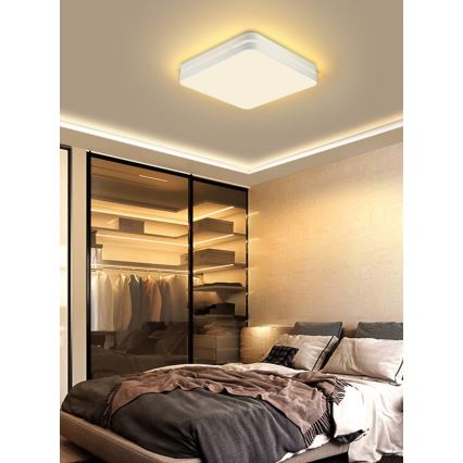 Immax NEO 07155-W42 - LED Dimbar taklampa NEO LITE PERFECTO LED/48W/230V Wi-Fi Tuya vit+ fjärrkontroll