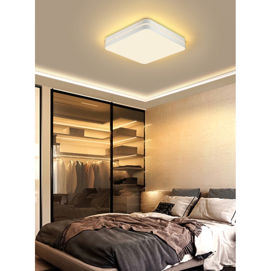 Immax NEO 07155-W42 - LED Dimbar taklampa NEO LITE PERFECTO LED/48W/230V Wi-Fi Tuya vit+ fjärrkontroll