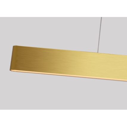 Immax NEO 07157-G120X - LED RGB+CCTW Ljusreglerad ljuskrona på textilsladd MILANO LED/40W/230V Tuya guld