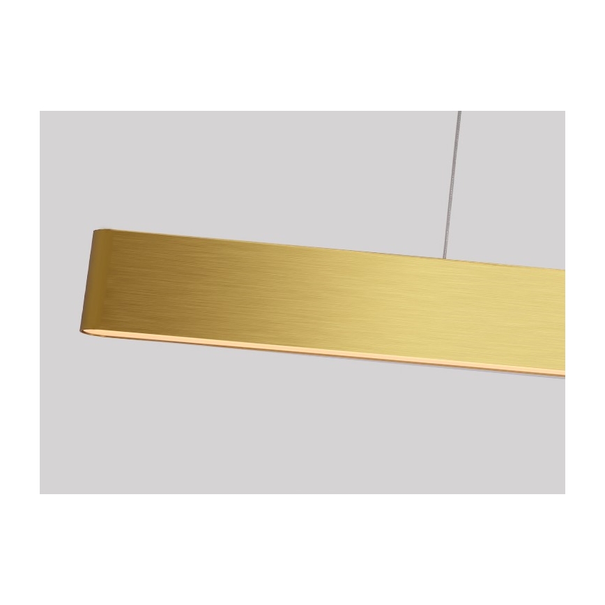 Immax NEO 07157-G120X - LED RGB+CCTW Ljusreglerad ljuskrona på textilsladd MILANO LED/40W/230V Tuya guld
