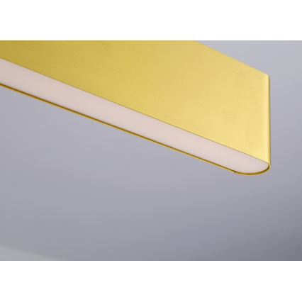 Immax NEO 07157-G120X - LED RGB+CCTW Ljusreglerad ljuskrona på textilsladd MILANO LED/40W/230V Tuya guld