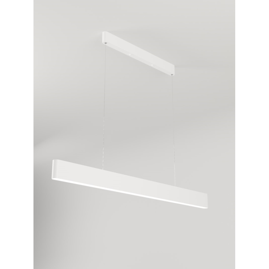 Immax NEO 07157-W120X - LED RGB+CCT Ljusreglerad ljuskrona på textilsladd MILANO LED/40W/230V Tuya vit
