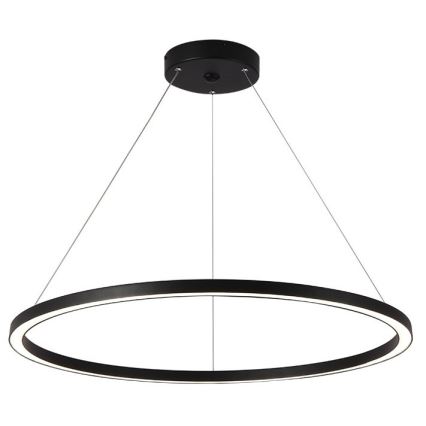 Immax NEO 07158-B80 - LED ljusreglerad ljuskrona på snöre FINO LED/60W/230V Tuya svart + fjärrkontroll