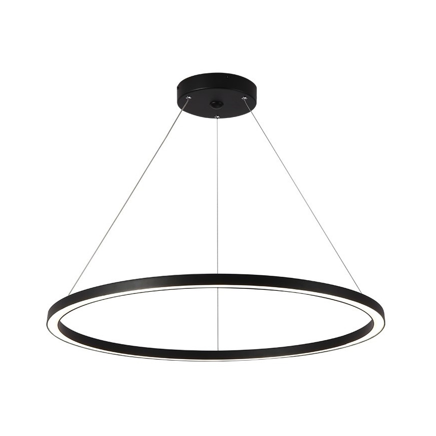 Immax NEO 07158-B80 - LED ljusreglerad ljuskrona på snöre FINO LED/60W/230V Tuya svart + fjärrkontroll