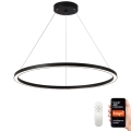 Immax NEO 07158-B80 - LED ljusreglerad ljuskrona på snöre FINO LED/60W/230V Tuya svart + fjärrkontroll