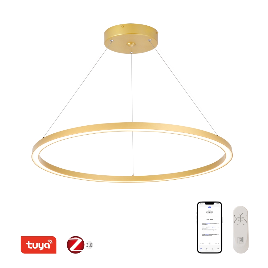 Immax NEO 07159-G80 - LED dimbar taklampa FINO LED/60W/230V Tuya guld + fjärrkontroll