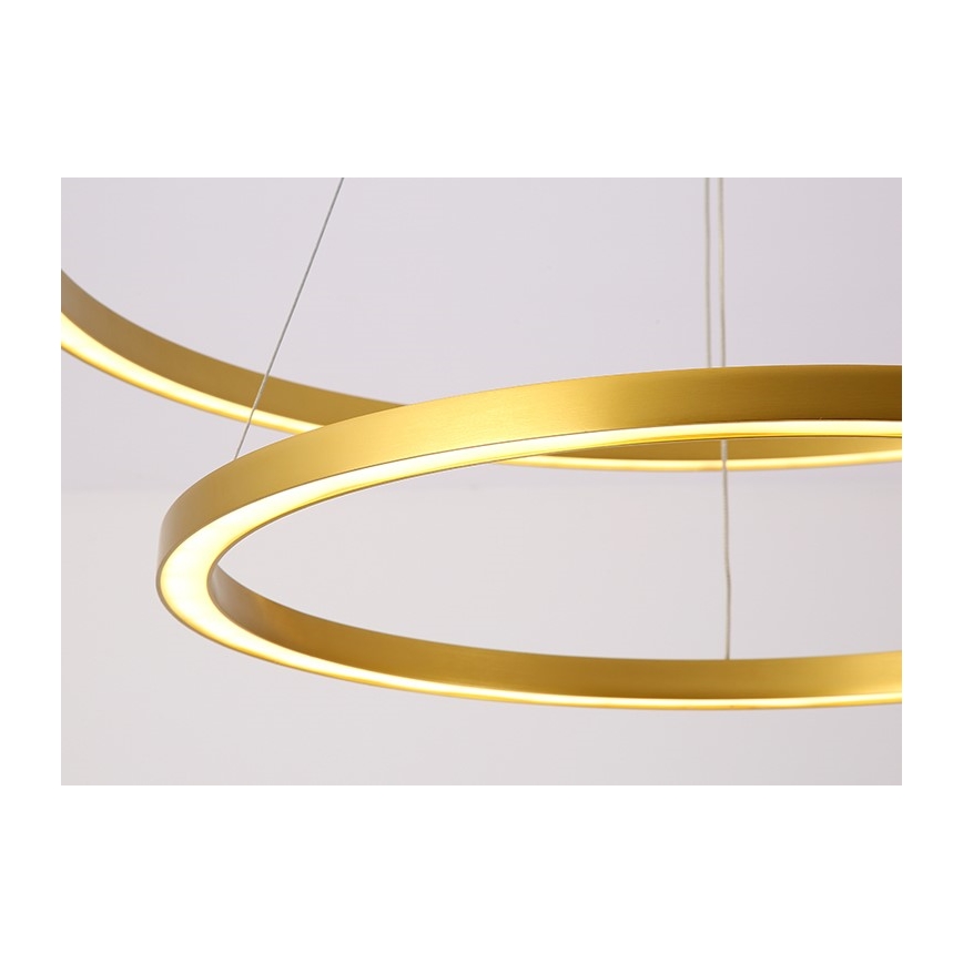 Immax NEO 07159-G80 - LED ljusreglerad ljuskrona på snöre FINO LED/60W/230V Tuya gyllene + fjärrkontroll