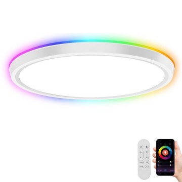 Immax NEO 07164-40 - LED RGB+CCT Ljusreglerad taklampa NEO LITE TUDO LED/50W/230V Wi-Fi Tuya +remote kontroll