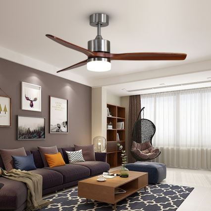 Immax NEO 07165-S - LED takfläkt ELEGANTE LED/18W/230V ek Wi-Fi Tuya + fjärrkontroll
