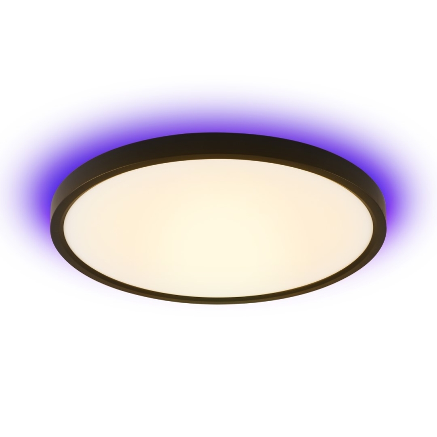 Immax NEO 07166-B40 - LED RGB+CCT Ljusreglerad taklampa NEO LITE TUDO LED/50W/230V Wi-Fi Tuya svart + fjärrkontroll