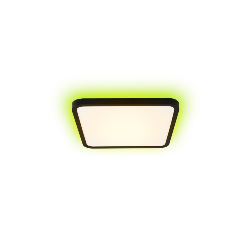 Immax NEO 07167-B40 - LED RGB+CCT Ljusreglerad taklampa NEO LITE TUDO LED/50W/230V Wi-Fi Tuya svart + fjärrkontroll