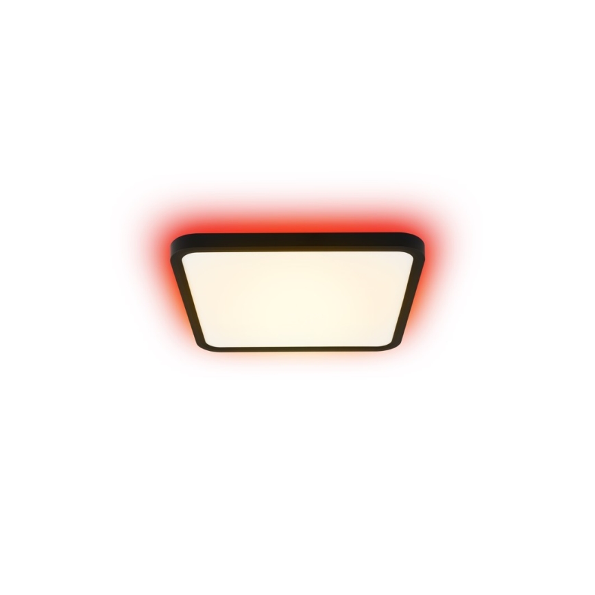 Immax NEO 07167-B40 - LED RGB+CCT Ljusreglerad taklampa NEO LITE TUDO LED/50W/230V Wi-Fi Tuya svart + fjärrkontroll