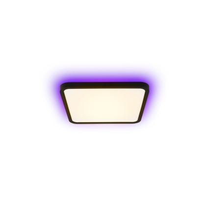 Immax NEO 07167-B40 - LED RGB+CCT Ljusreglerad taklampa NEO LITE TUDO LED/50W/230V Wi-Fi Tuya svart + fjärrkontroll