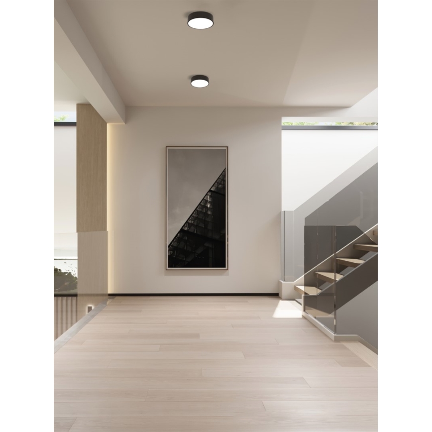 Immax NEO 07200L - LED Dimbar taklampa RONDATE LED/18W/230V 3000-6000K diameter 25 cm svart Tuya + fjärrkontroll