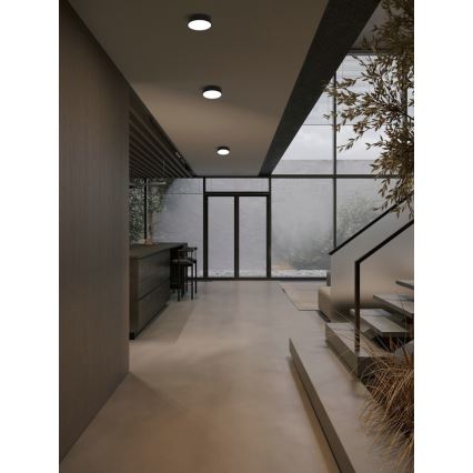 Immax NEO 07200L - LED Dimbar taklampa RONDATE LED/18W/230V 3000-6000K diameter 25 cm svart Tuya + fjärrkontroll