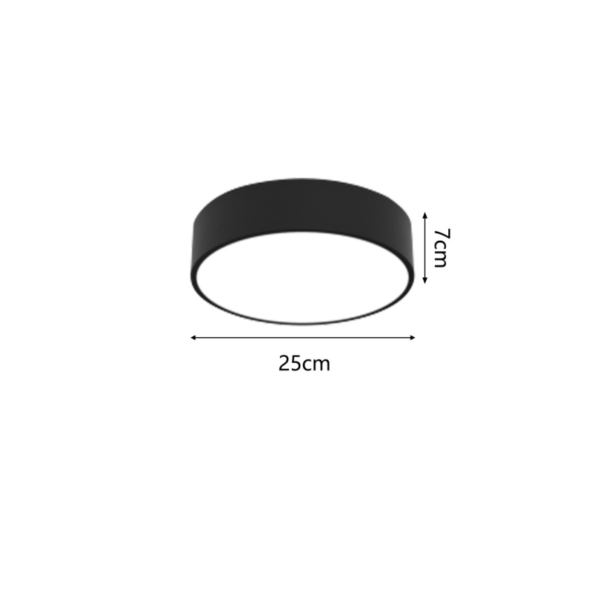 Immax NEO 07200L - LED Dimbar taklampa RONDATE LED/18W/230V 3000-6000K diameter 25 cm svart Tuya + fjärrkontroll