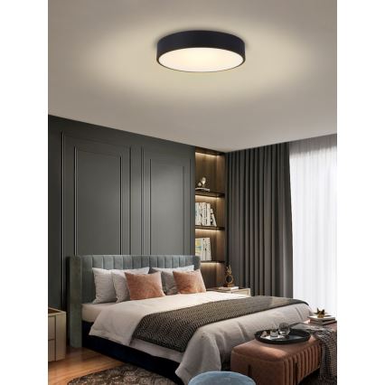 Immax NEO 07202L - LED Dimbar taklampa RONDATE LED/53W/230V svart Tuya + fjärrkontroll