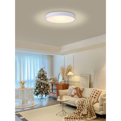Immax NEO 07206L - LED Dimbar taklampa RONDATE LED/53W/230V vit Tuya + fjärrkontroll