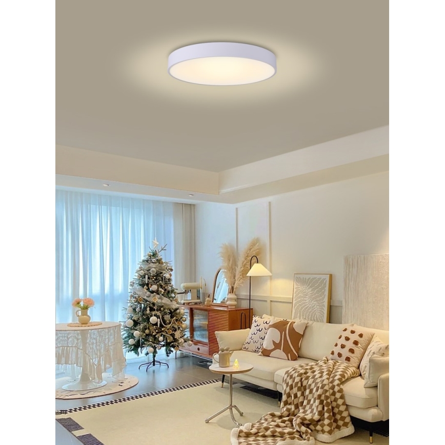 Immax NEO 07206L - LED Dimbar taklampa RONDATE LED/53W/230V vit Tuya + fjärrkontroll