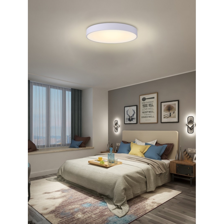 Immax NEO 07206L - LED Dimbar taklampa RONDATE LED/53W/230V vit Tuya + fjärrkontroll