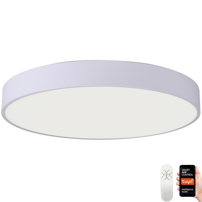 Immax NEO 07206L - LED Dimbar taklampa RONDATE LED/53W/230V vit Tuya + fjärrkontroll