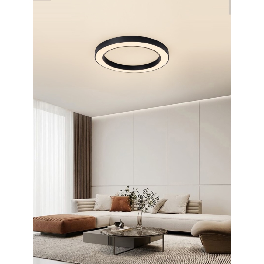 Immax NEO 07210L - LED Dimbar taklampa PASTEL LED/68W/230V 95 cm svart Tuya + fjärrkontroll