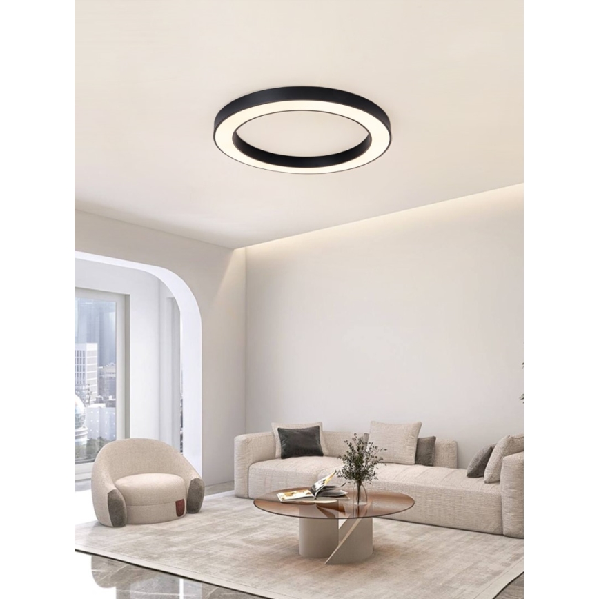 Immax NEO 07210L - LED Dimbar taklampa PASTEL LED/68W/230V 95 cm svart Tuya + fjärrkontroll