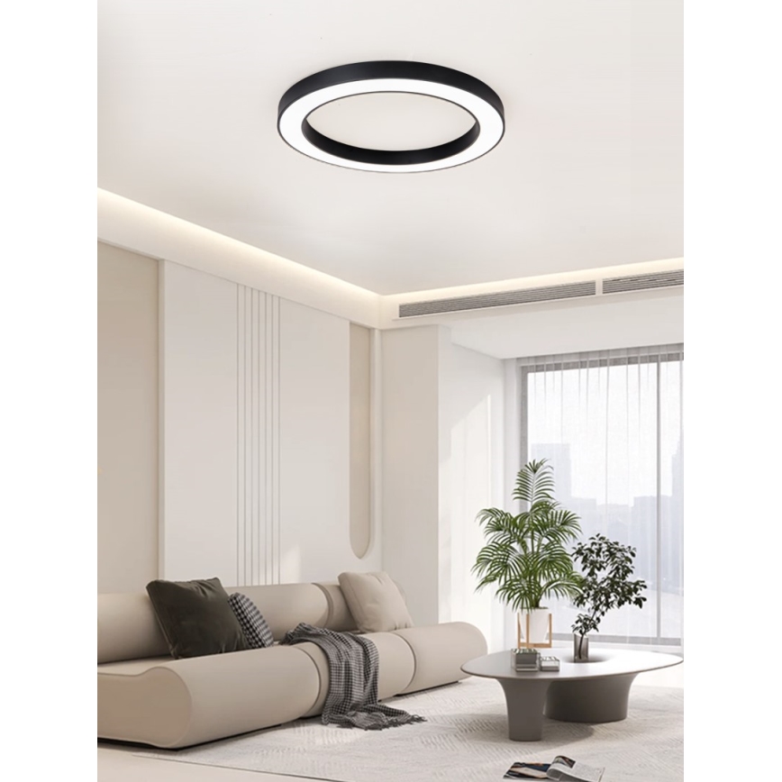 Immax NEO 07210L - LED Dimbar taklampa PASTEL LED/68W/230V 95 cm svart Tuya + fjärrkontroll