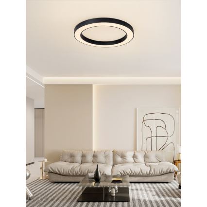 Immax NEO 07210L - LED Dimbar taklampa PASTEL LED/68W/230V 95 cm svart Tuya + fjärrkontroll