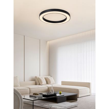 Immax NEO 07210L - LED Dimbar taklampa PASTEL LED/68W/230V 95 cm svart Tuya + fjärrkontroll