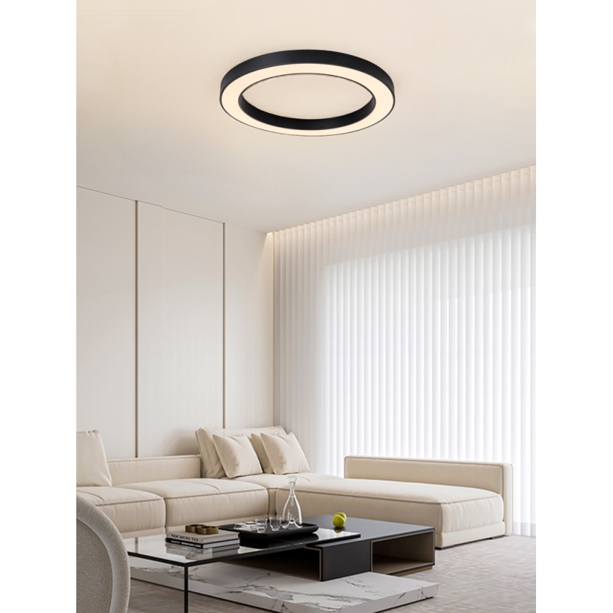 Immax NEO 07210L - LED Dimbar taklampa PASTEL LED/68W/230V 95 cm svart Tuya + fjärrkontroll