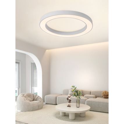 Immax NEO 07213L - LED Dimbar taklampa PASTEL LED/68W/230V 95 cm vit Tuya + fjärrkontroll