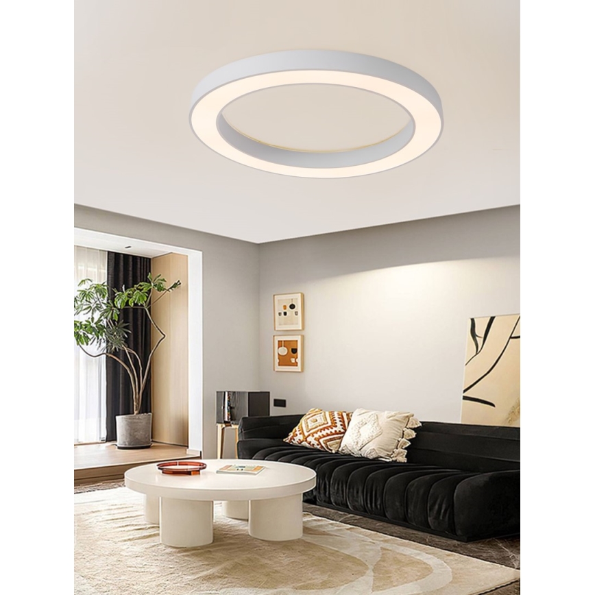Immax NEO 07213L - LED Dimbar taklampa PASTEL LED/68W/230V 95 cm vit Tuya + fjärrkontroll