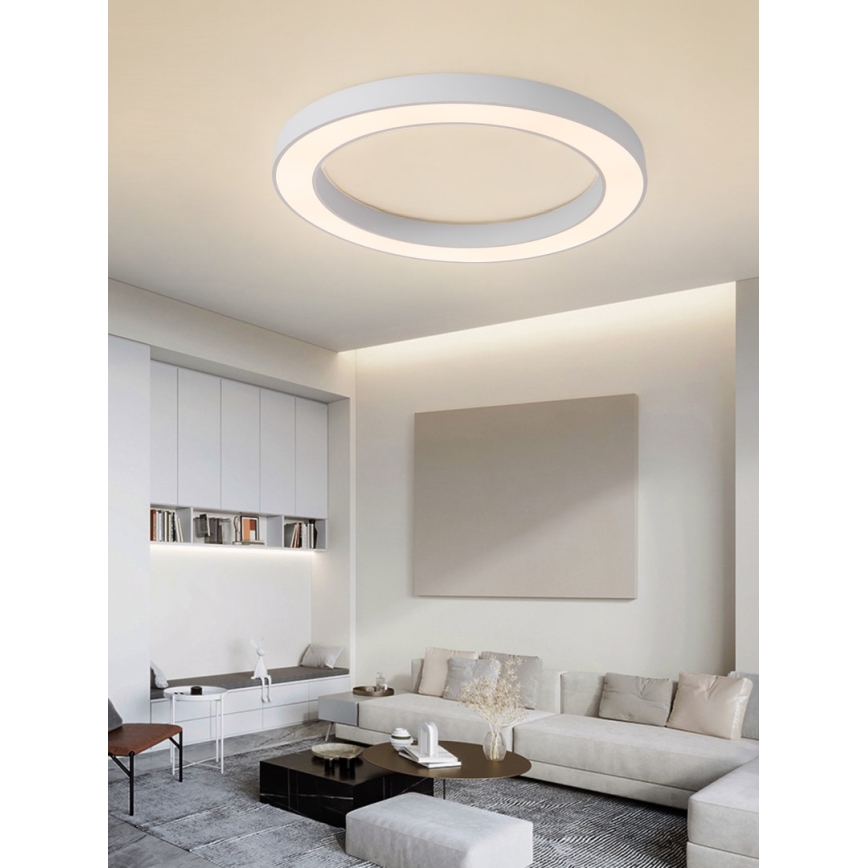 Immax NEO 07213L - LED Dimbar taklampa PASTEL LED/68W/230V 95 cm vit Tuya + fjärrkontroll