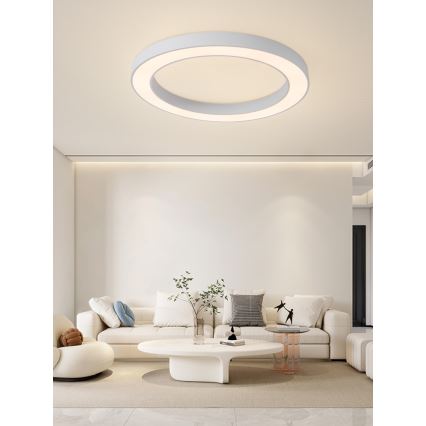 Immax NEO 07213L - LED Dimbar taklampa PASTEL LED/68W/230V 95 cm vit Tuya + fjärrkontroll