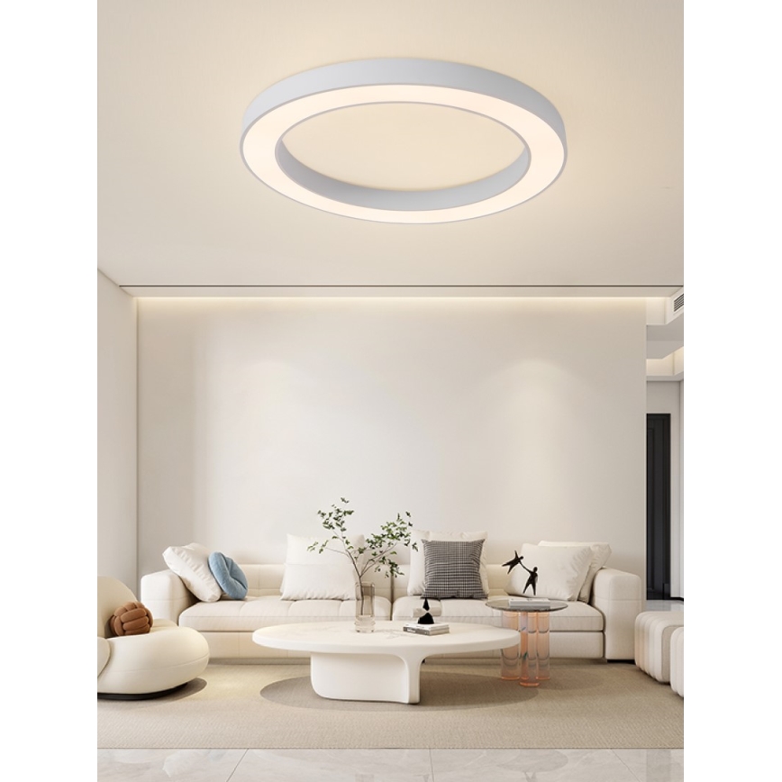 Immax NEO 07213L - LED Dimbar taklampa PASTEL LED/68W/230V 95 cm vit Tuya + fjärrkontroll