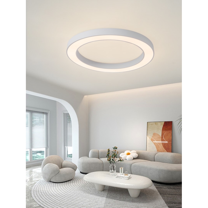 Immax NEO 07213L - LED Dimbar taklampa PASTEL LED/68W/230V 95 cm vit Tuya + fjärrkontroll