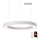 Immax NEO 07214L - LED ljusreglerad ljuskrona på textilsladd PASTEL LED/68W/230V 2700-6500K vit 95 cm Tuya + fjärrkontroll