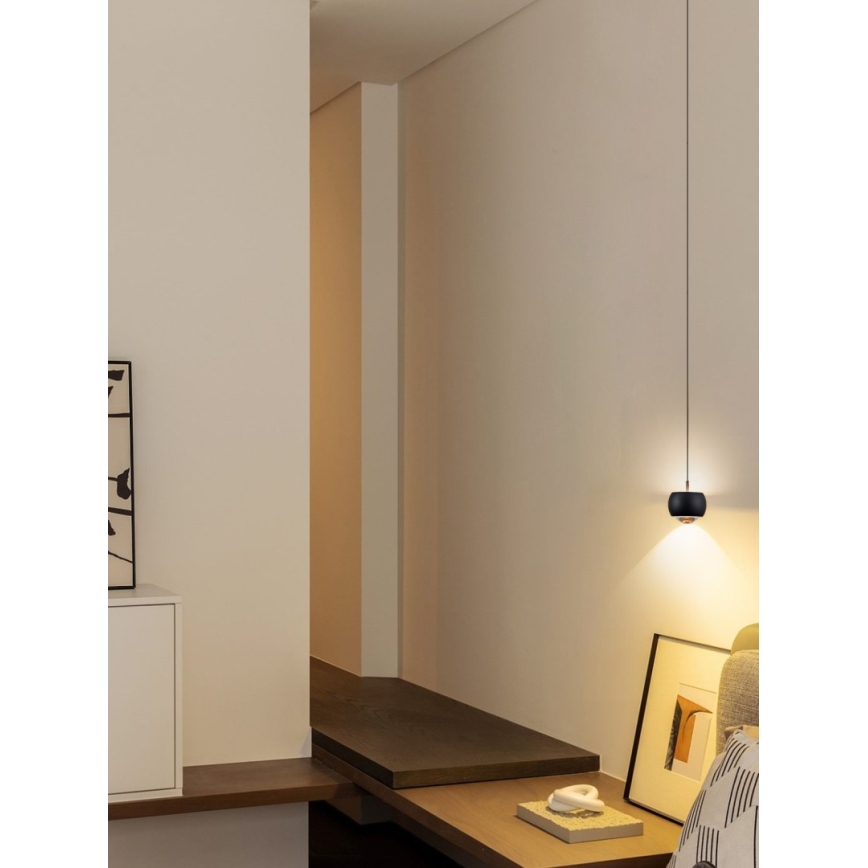 Immax NEO 07219L - LED dimbar taklampa DORMINE LED/6W/230V matt svart Tuya + fjärrkontroll