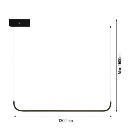 Immax NEO 07221L - LED ljusreglerad ljuskrona på textilsladd NEO LITE PATTINI LED/26W/230V 2700-6500K Wi-Fi Tuya + fjärrkontroll