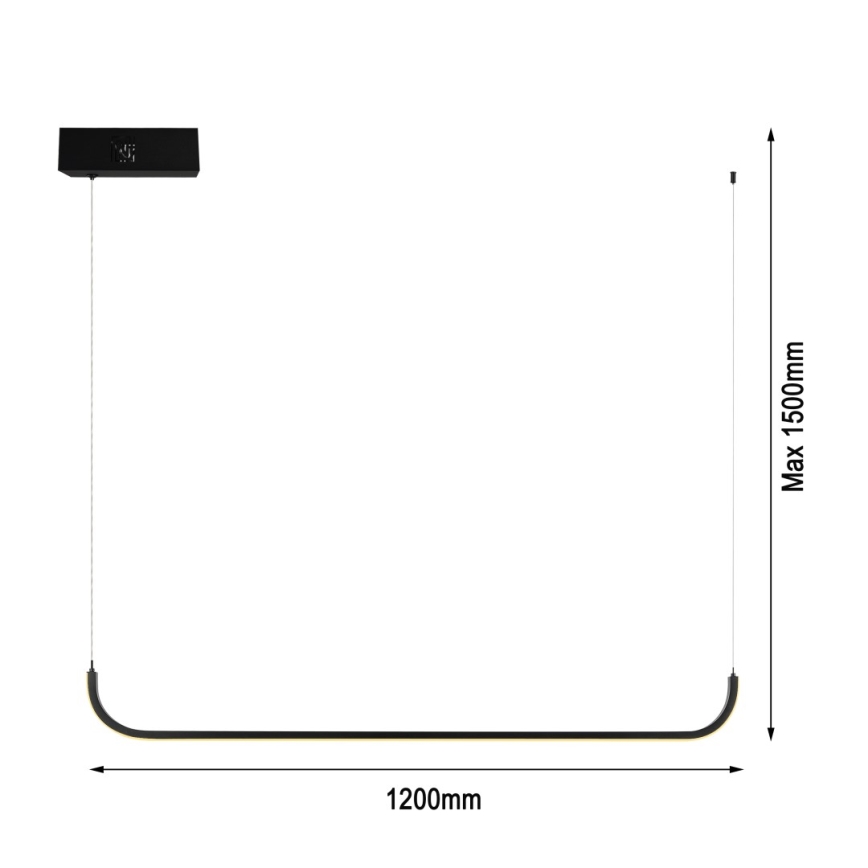 Immax NEO 07221L - LED ljusreglerad ljuskrona på textilsladd NEO LITE PATTINI LED/26W/230V 2700-6500K Wi-Fi Tuya + fjärrkontroll