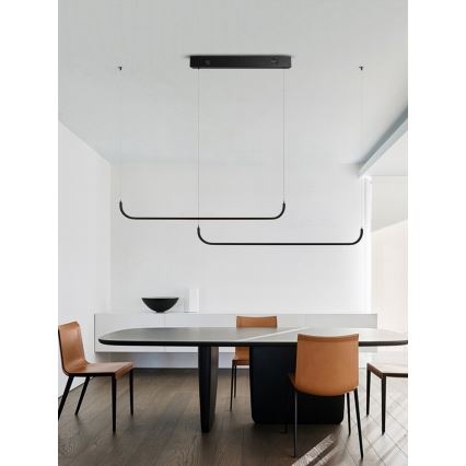 Immax NEO 07222L - LED ljusreglerad ljuskrona på textilsladd NEO LITE PATTINI LED/56W/230V 2700-6500K Wi-Fi Tuya + fjärrkontroll