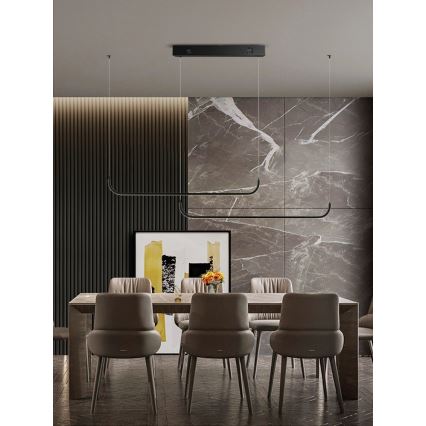 Immax NEO 07222L - LED ljusreglerad ljuskrona på textilsladd NEO LITE PATTINI LED/56W/230V 2700-6500K Wi-Fi Tuya + fjärrkontroll