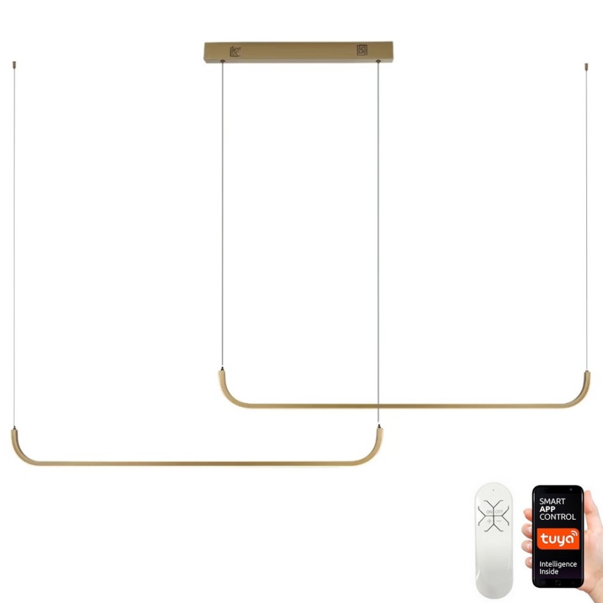 Immax NEO 07228L - LED ljusreglerad ljuskrona på textilsladd PATTINI LED/53W/230V Tuya + fjärrkontroll