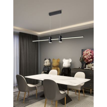 Immax NEO 07230L - LED ljusreglerad ljuskrona på textilsladd NEO LITE ESTRELAS LED/30W/230V 2700-6500K Wi-Fi Tuya + fjärrkontroll