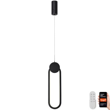 Immax NEO 07232L - LED ljusreglerad ljuskrona på textilsladd NEO LITE OVALE LED/22W/230V 2700-6500K Wi-Fi Tuya + fjärrkontroll